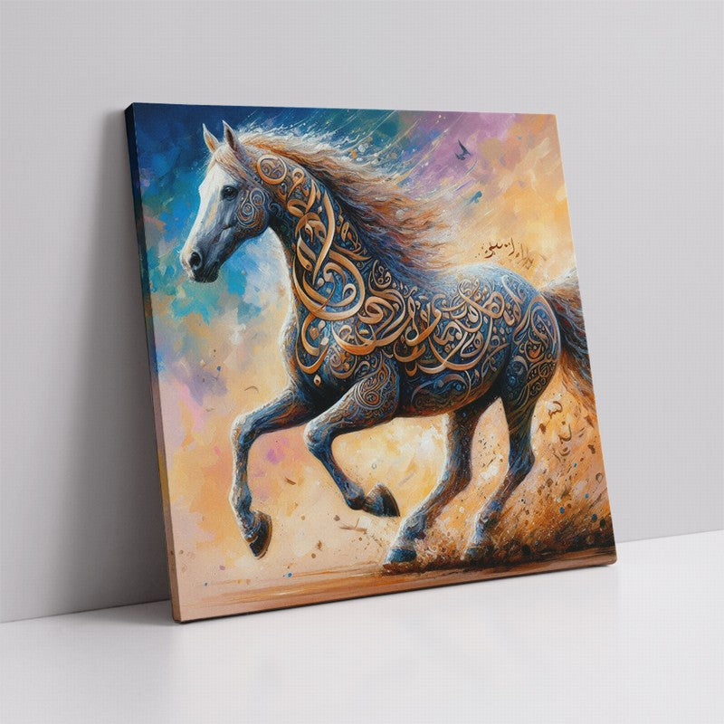 Artistic Horse Oil Painting for Equine Lovers