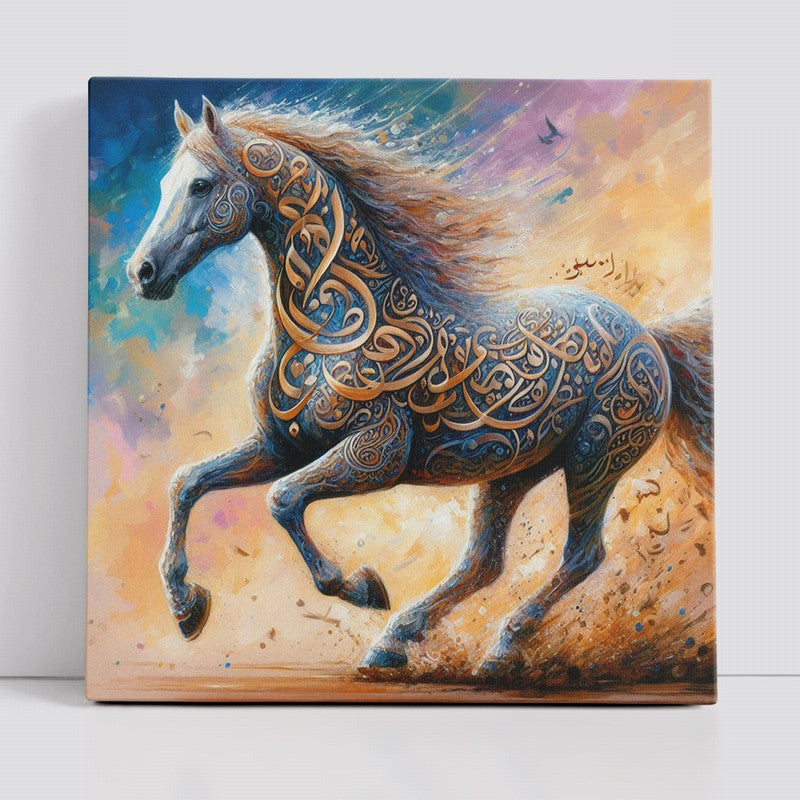 Artistic Horse Oil Painting for Equine Lovers