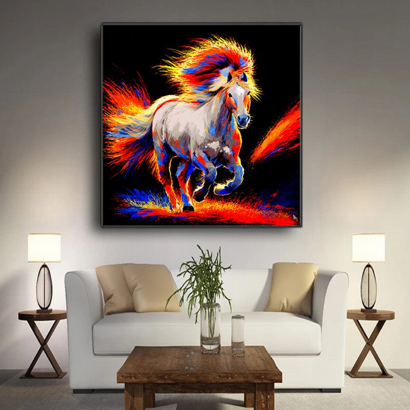 Power and Grace: Horse Oil Painting