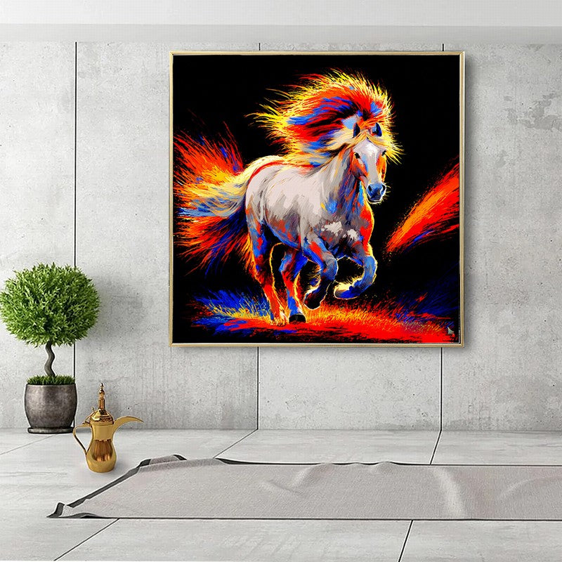 Power and Grace: Horse Oil Painting