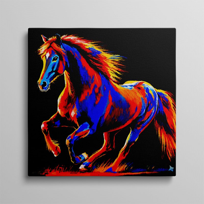 Abstract Stallion Oil Painting for Modern Walls