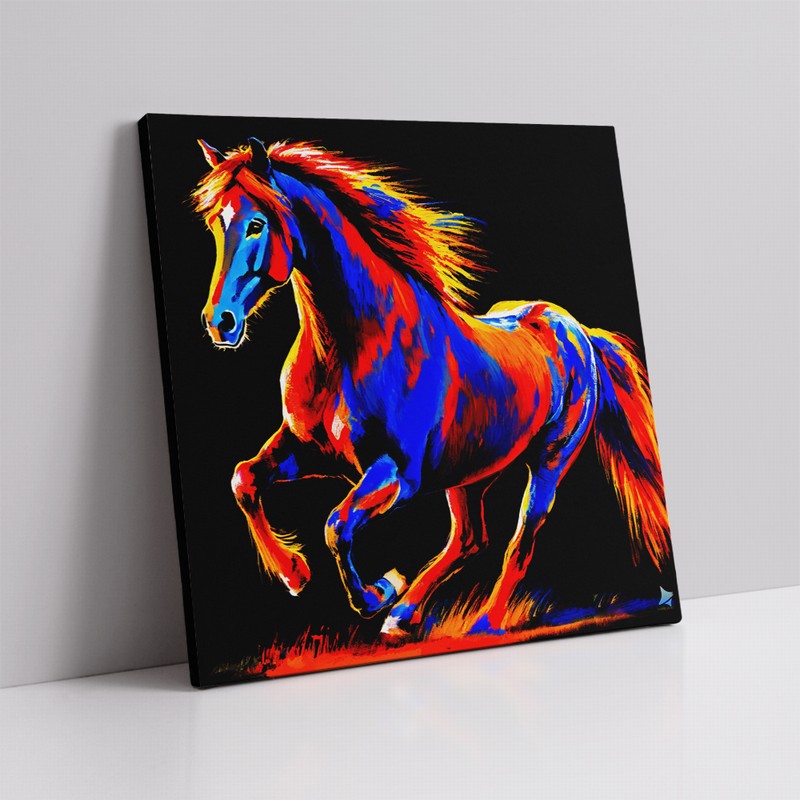 Abstract Stallion Oil Painting for Modern Walls