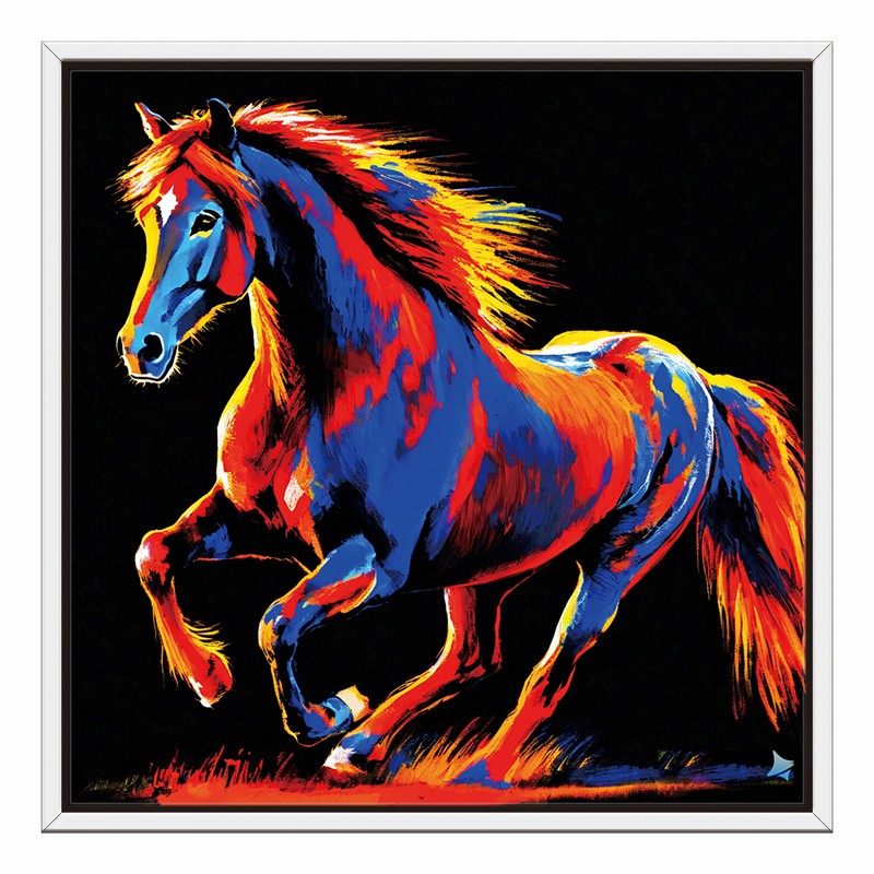 Abstract Stallion Oil Painting for Modern Walls