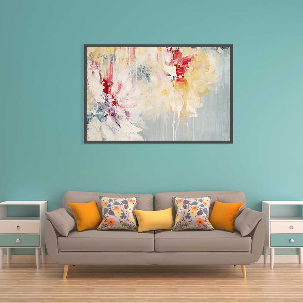 Elegant Floral Oil Painting for Home Decor