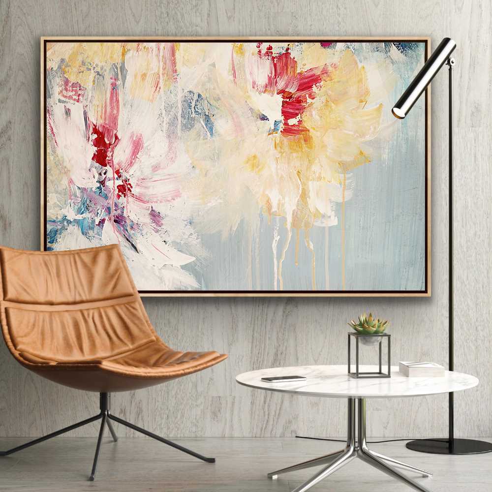 Elegant Floral Oil Painting for Home Decor