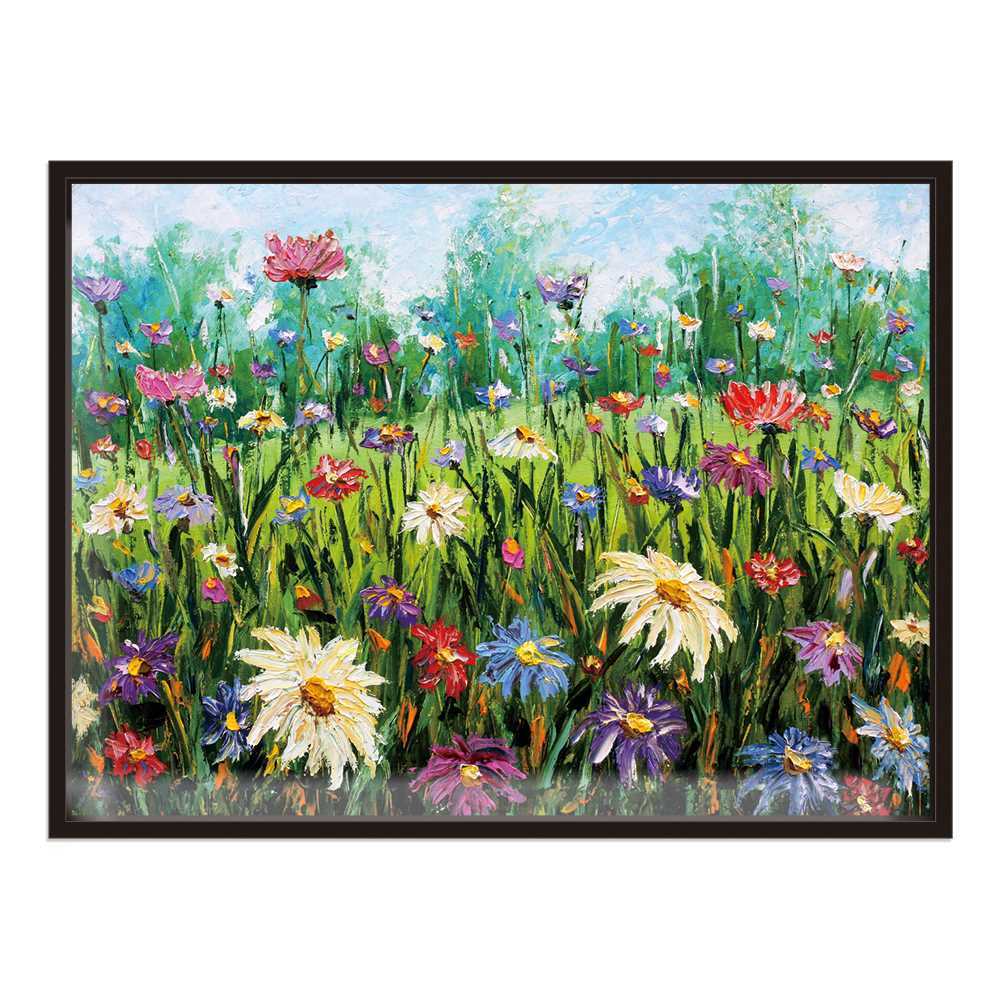 Blooming Beauty: Handcrafted Floral Oil Painting