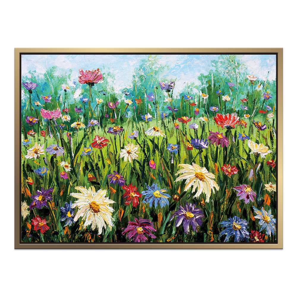 Blooming Beauty: Handcrafted Floral Oil Painting