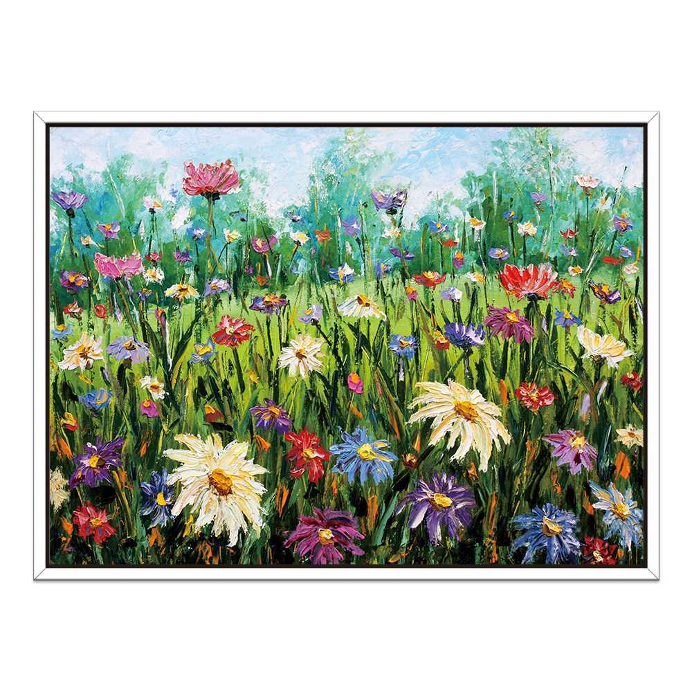 Blooming Beauty: Handcrafted Floral Oil Painting