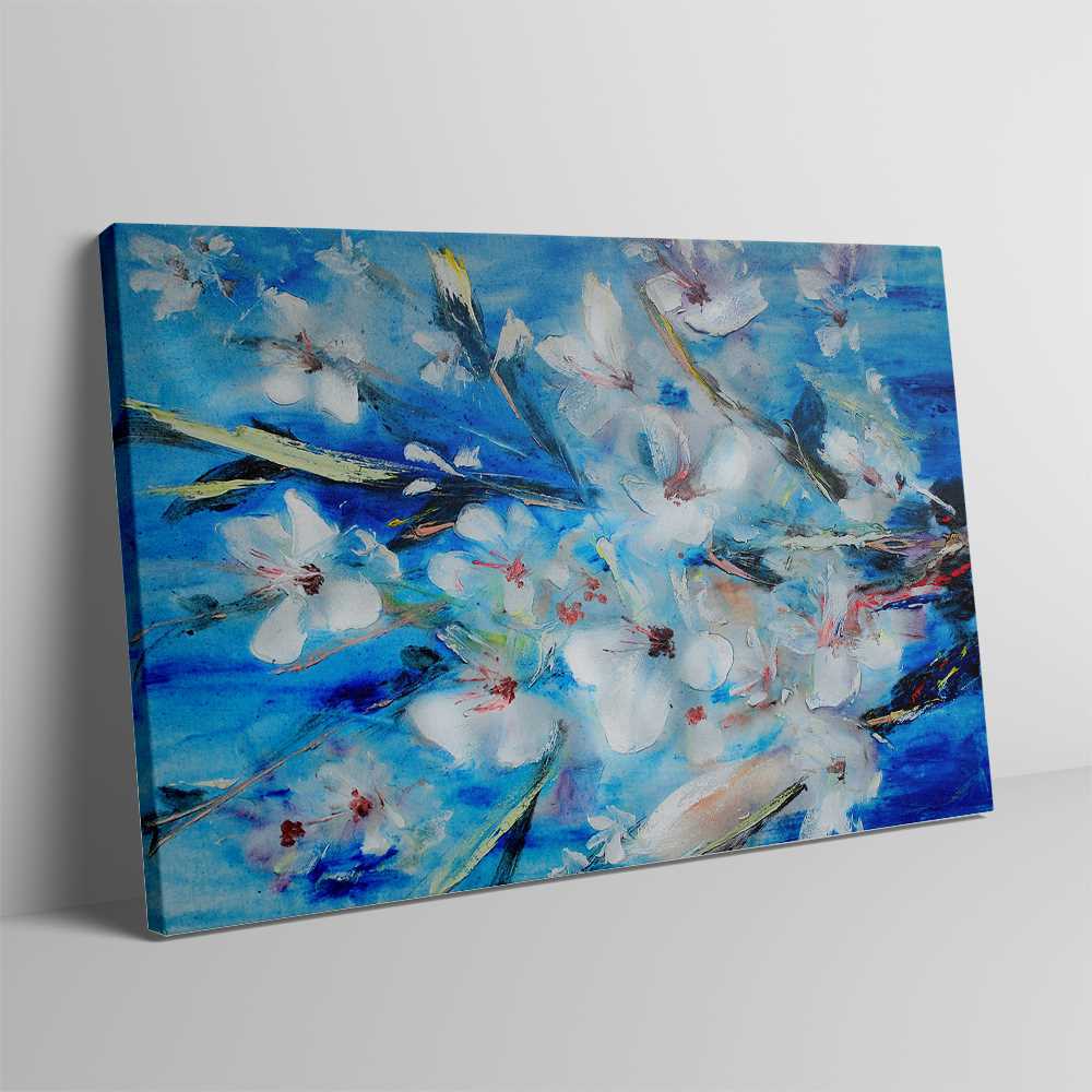 Abstract Floral Oil Painting for Living Room