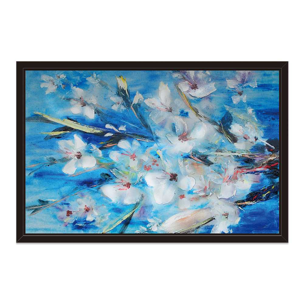 Abstract Floral Oil Painting for Living Room