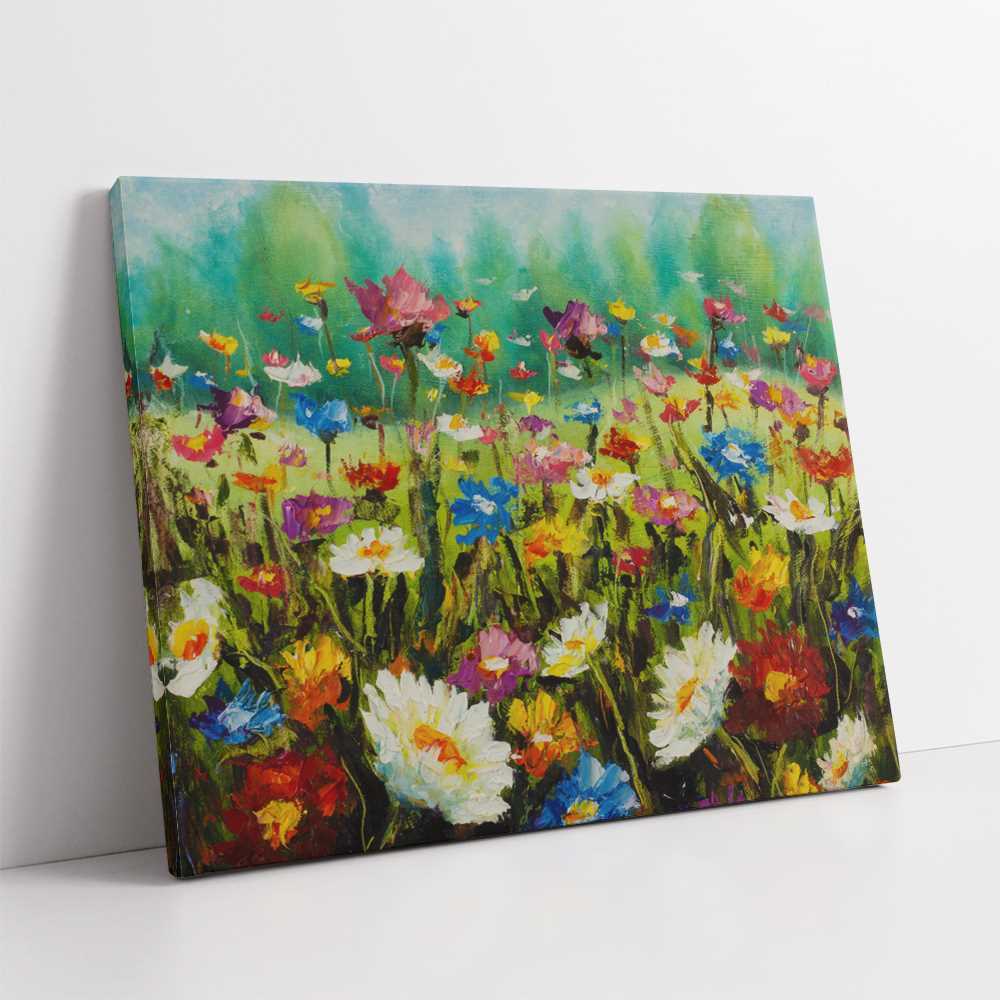 Charming Flower Oil Painting with Frame