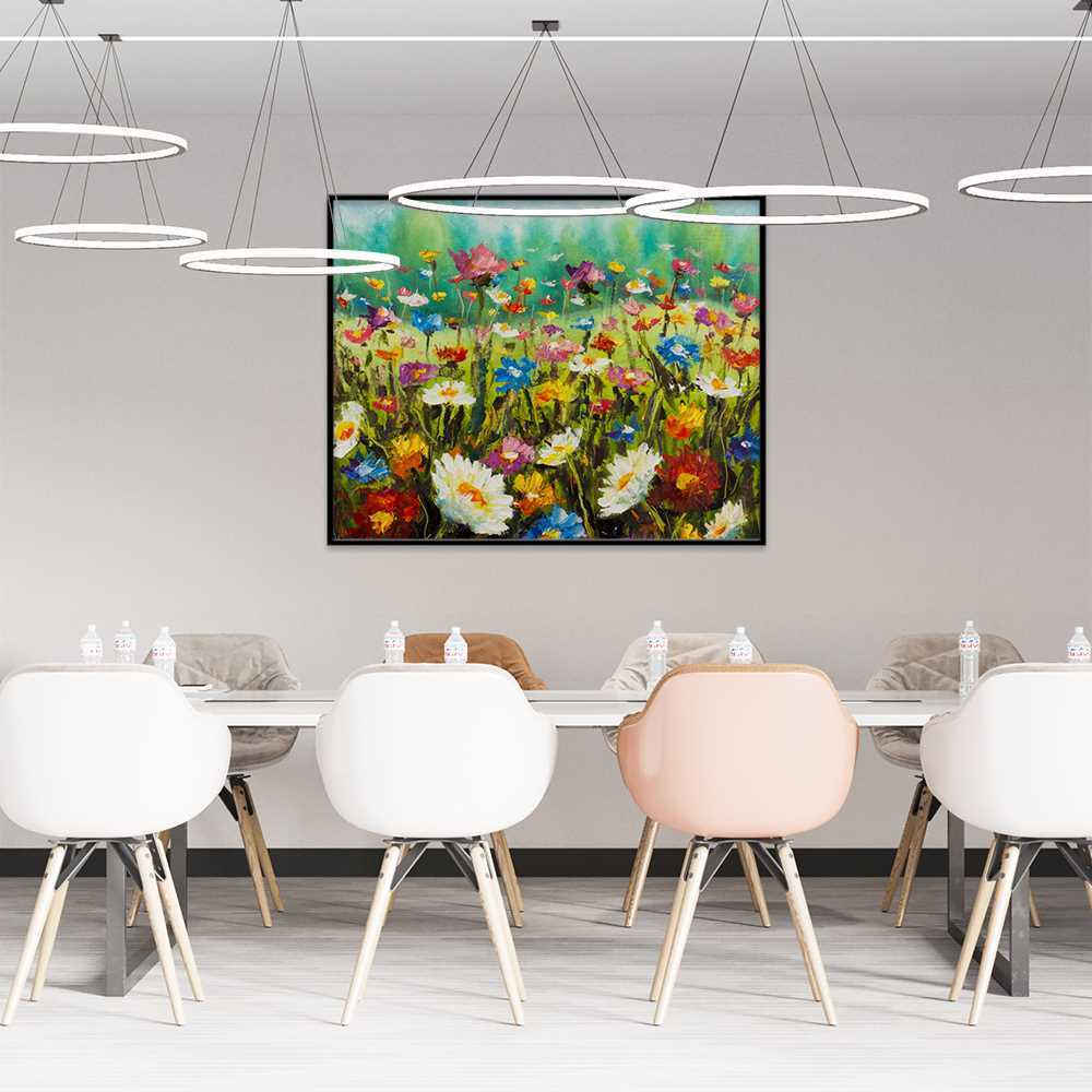 Charming Flower Oil Painting with Frame