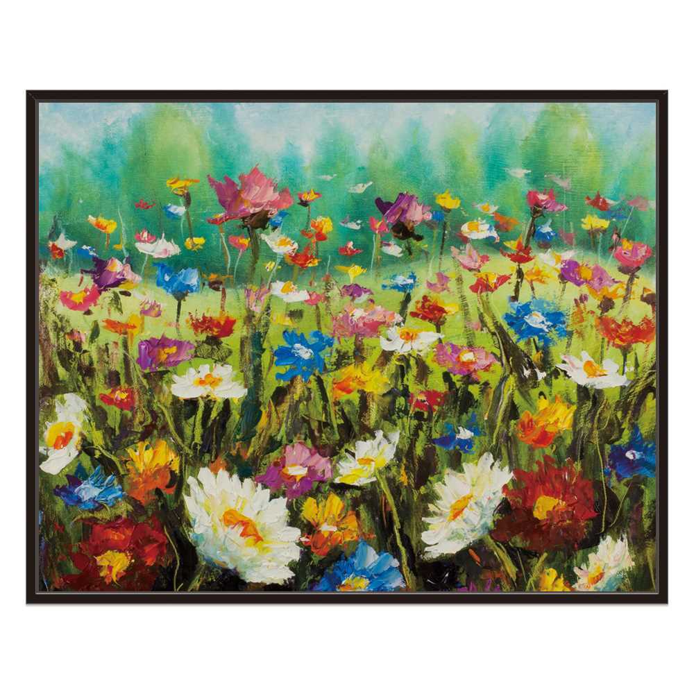 Charming Flower Oil Painting with Frame