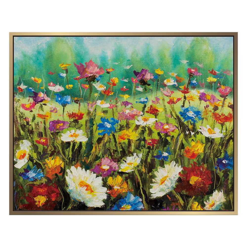 Charming Flower Oil Painting with Frame