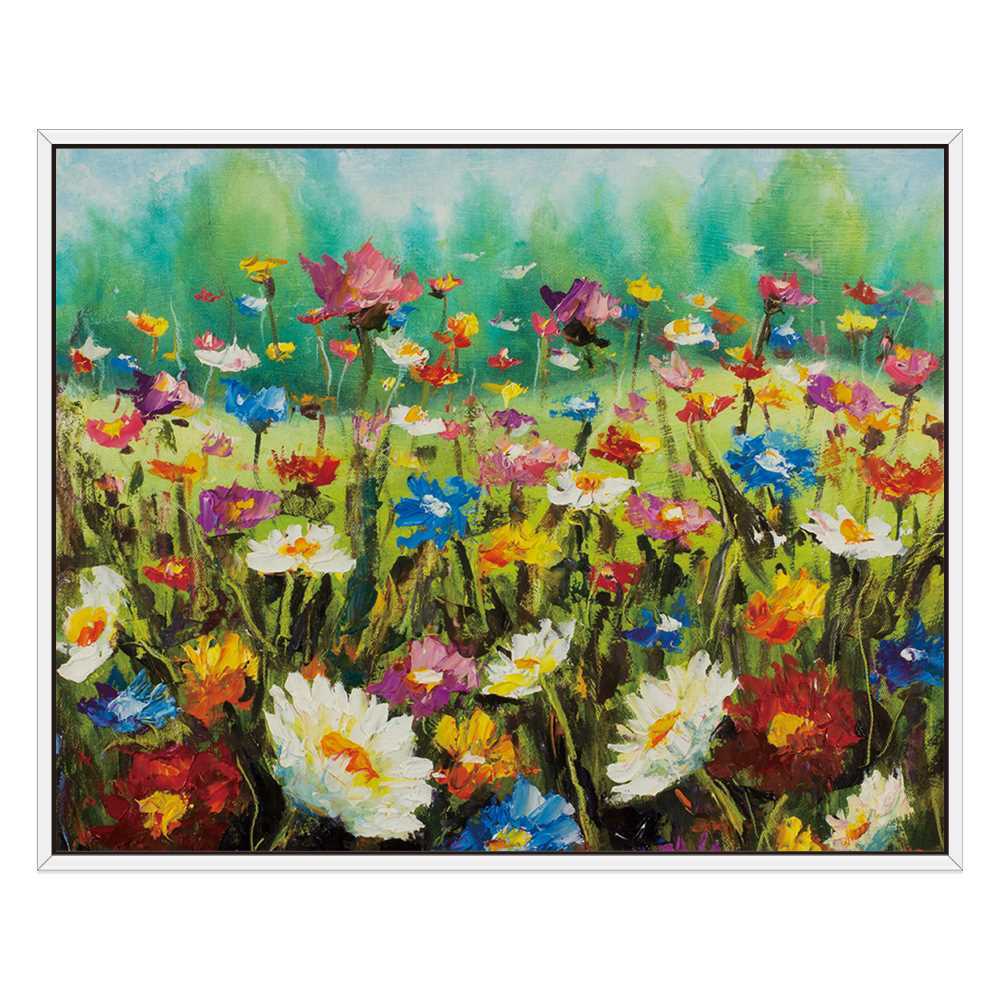 Charming Flower Oil Painting with Frame