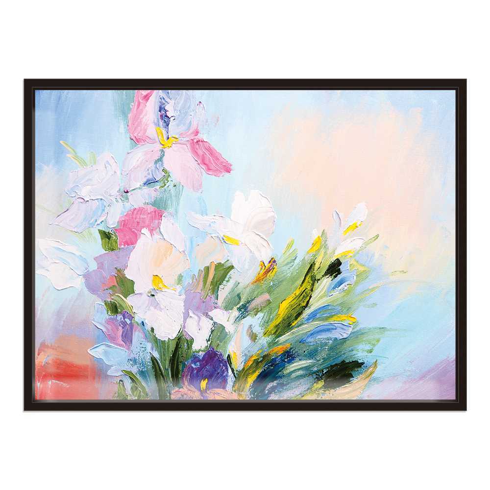 Hand-Painted Flower Oil Painting for Bedroom