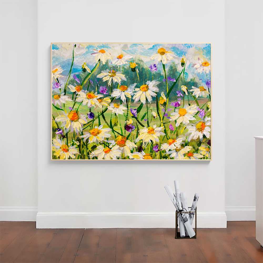 Classic Floral Oil Painting on High-Quality Canvas