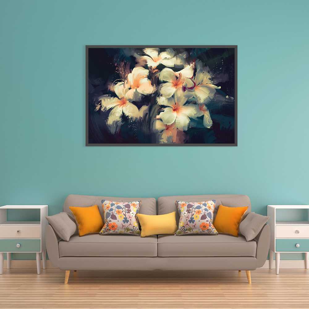 Radiant Flower Oil Painting for Home Decoration