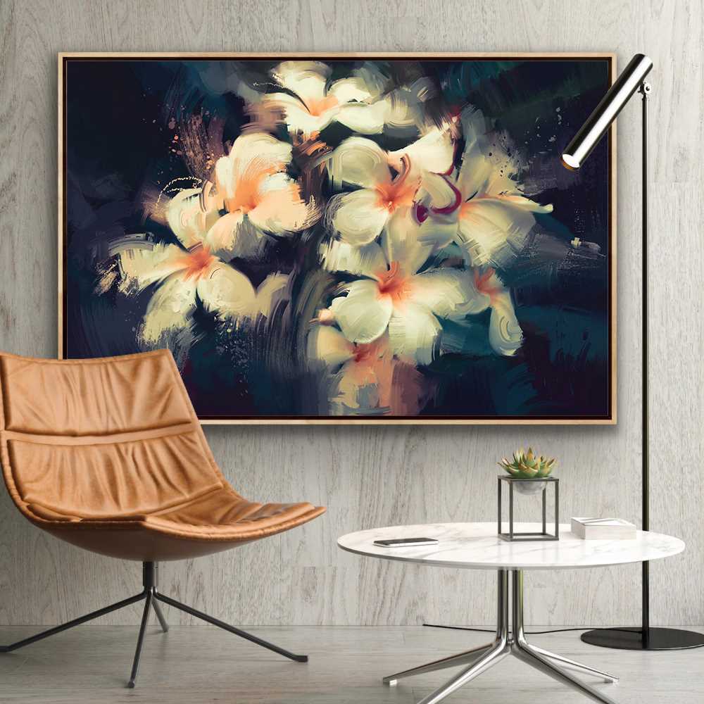 Radiant Flower Oil Painting for Home Decoration