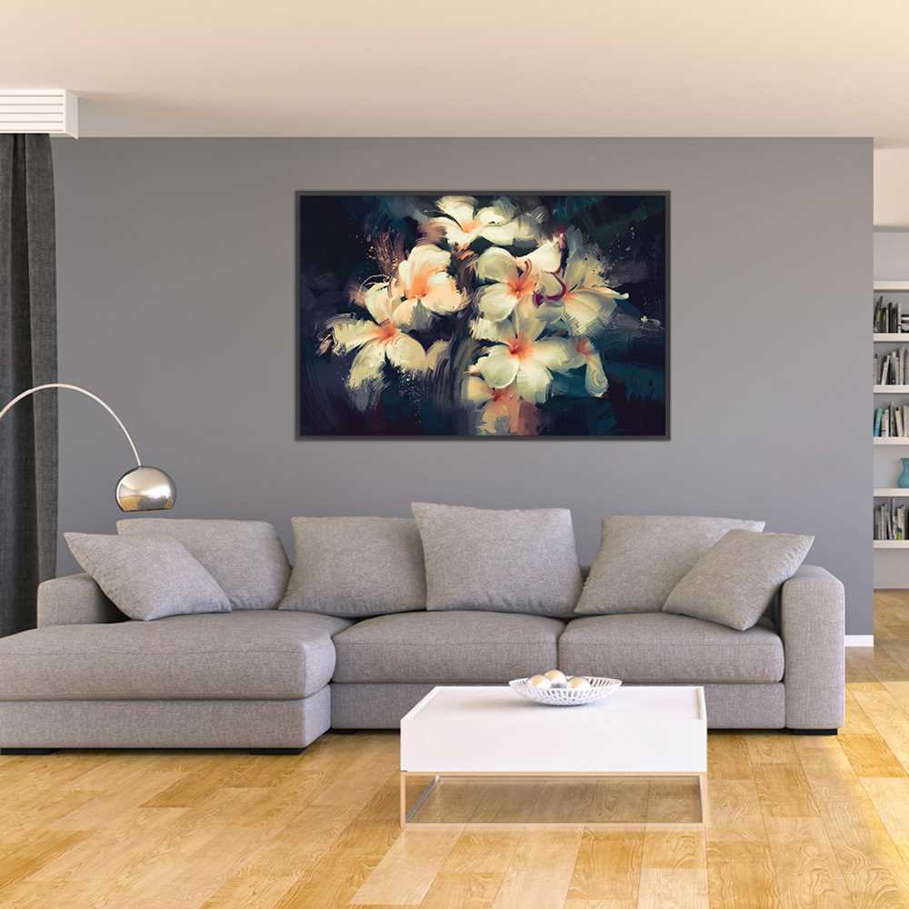 Radiant Flower Oil Painting for Home Decoration