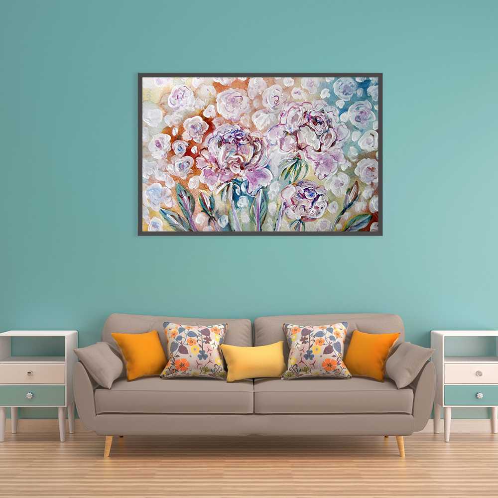 Artistic Floral Oil Painting for Modern Homes