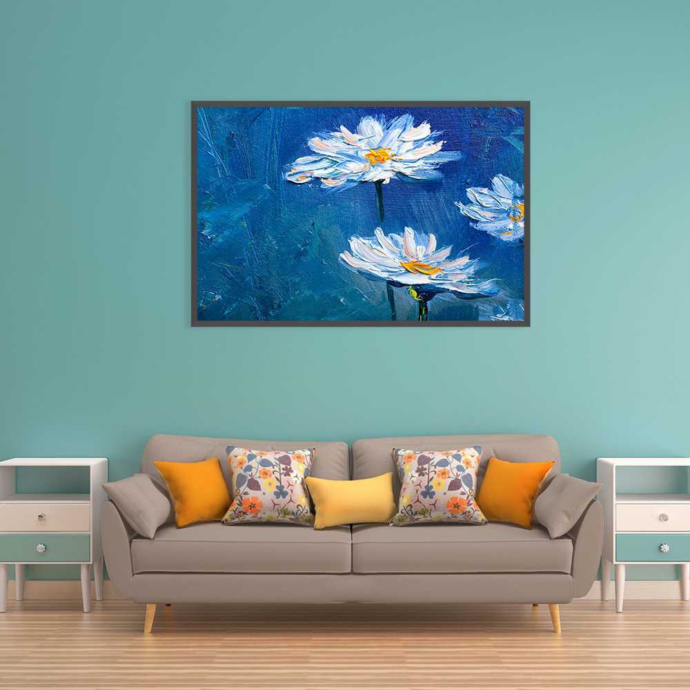 Chic Flower Oil Painting for Stylish Living Rooms