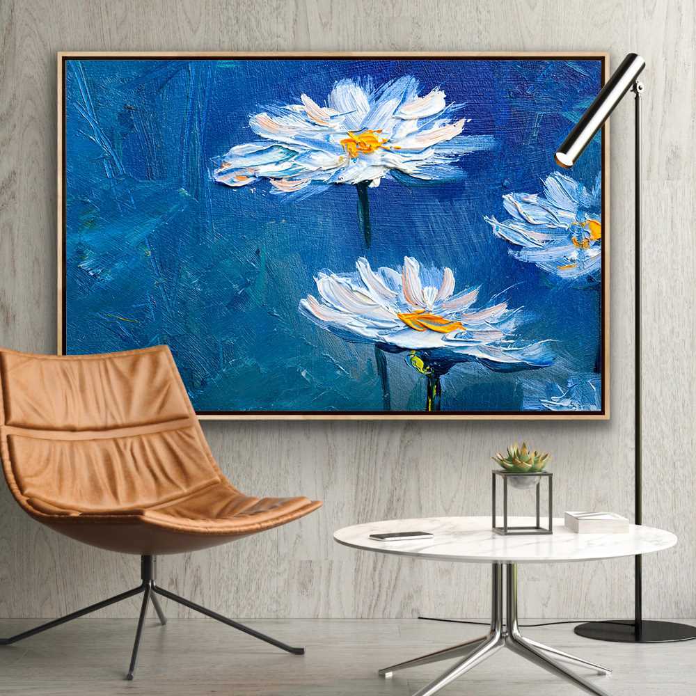 Chic Flower Oil Painting for Stylish Living Rooms