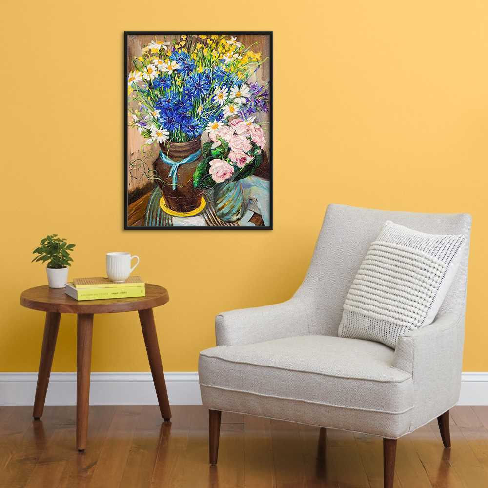 Luxury Floral Oil Painting for Upscale Interiors