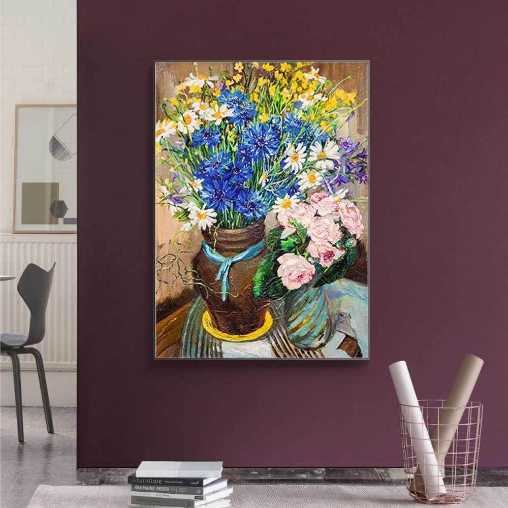 Luxury Floral Oil Painting for Upscale Interiors