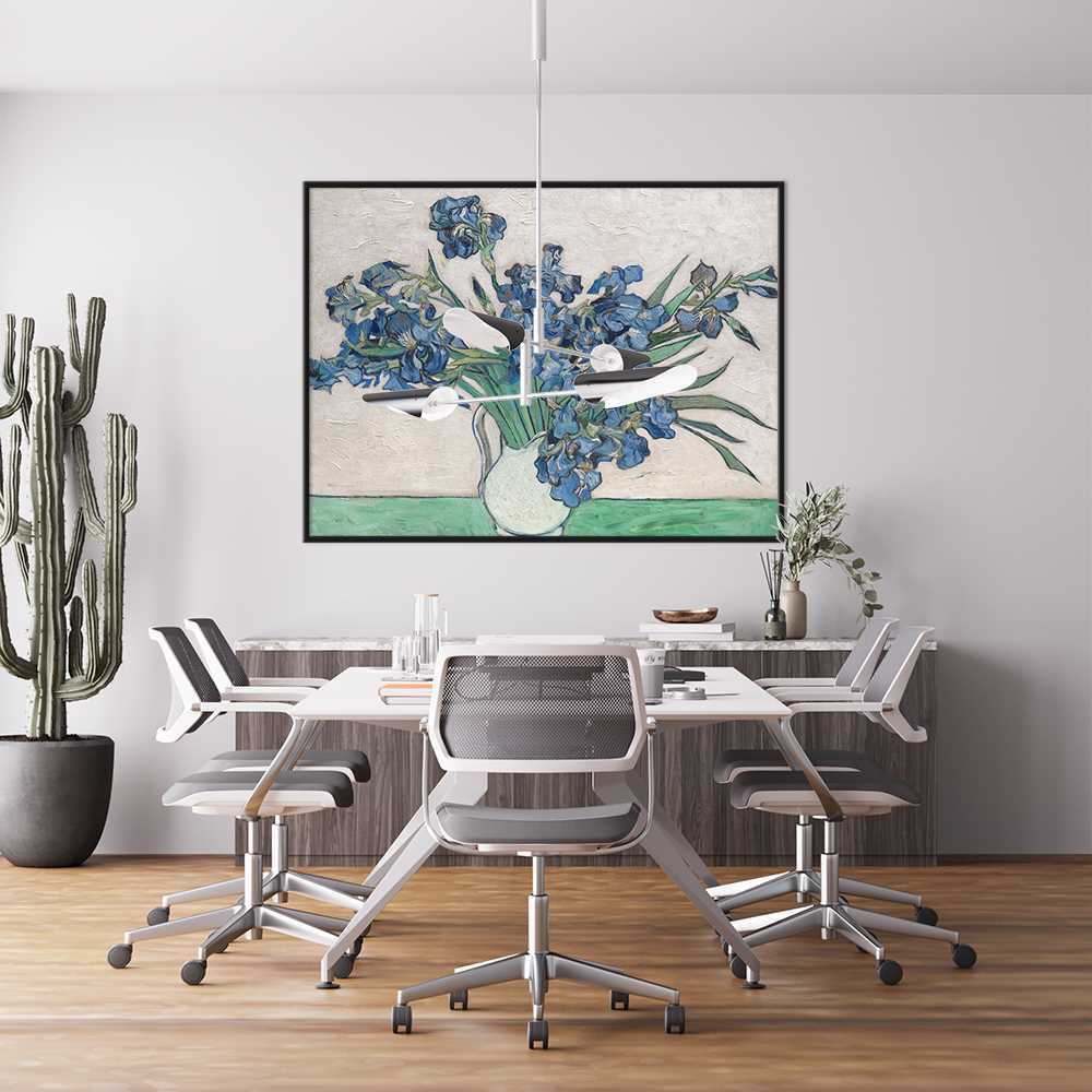 Bold Flower Oil Painting for Statement Walls