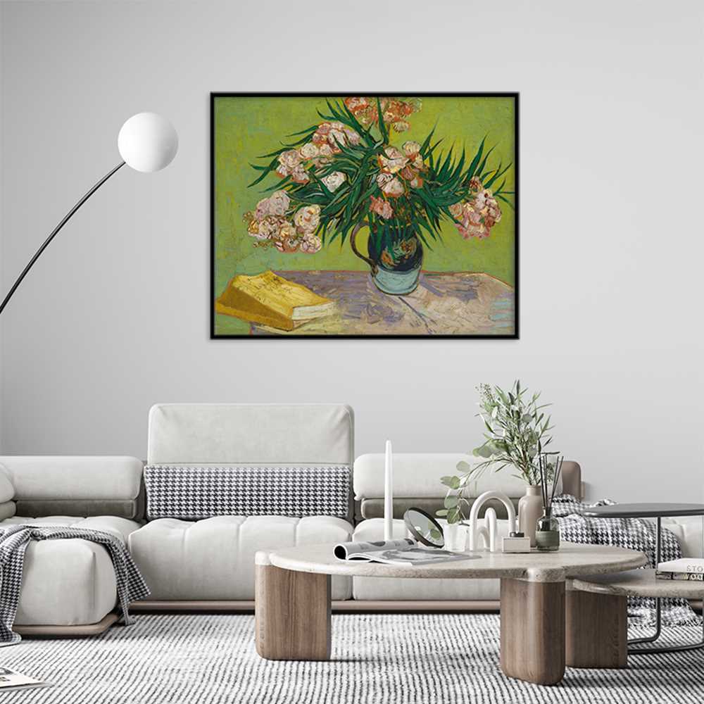 Soothing Floral Oil Painting with Pastel Shades