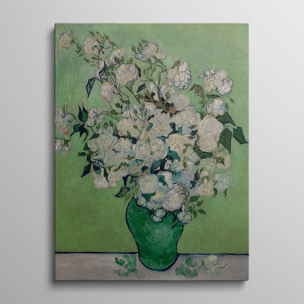 Romantic Flower Oil Painting for Bedroom Decor