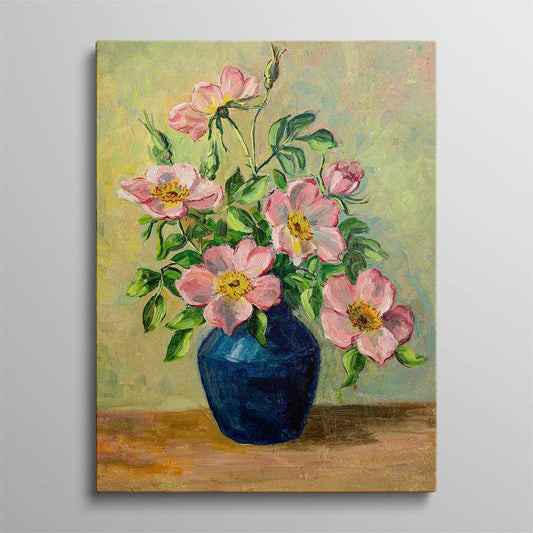 Artistic Oil Painting of Floral Arrangements