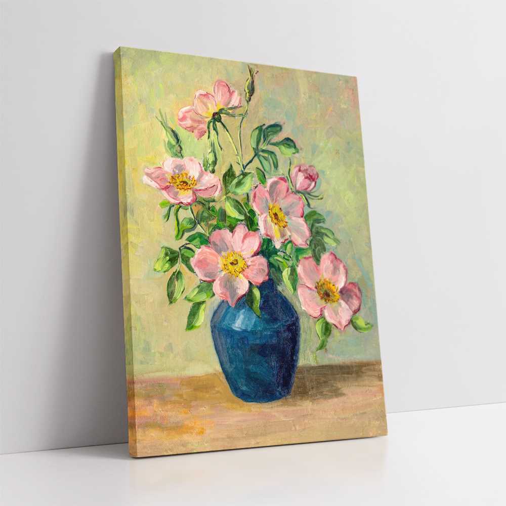 Artistic Oil Painting of Floral Arrangements