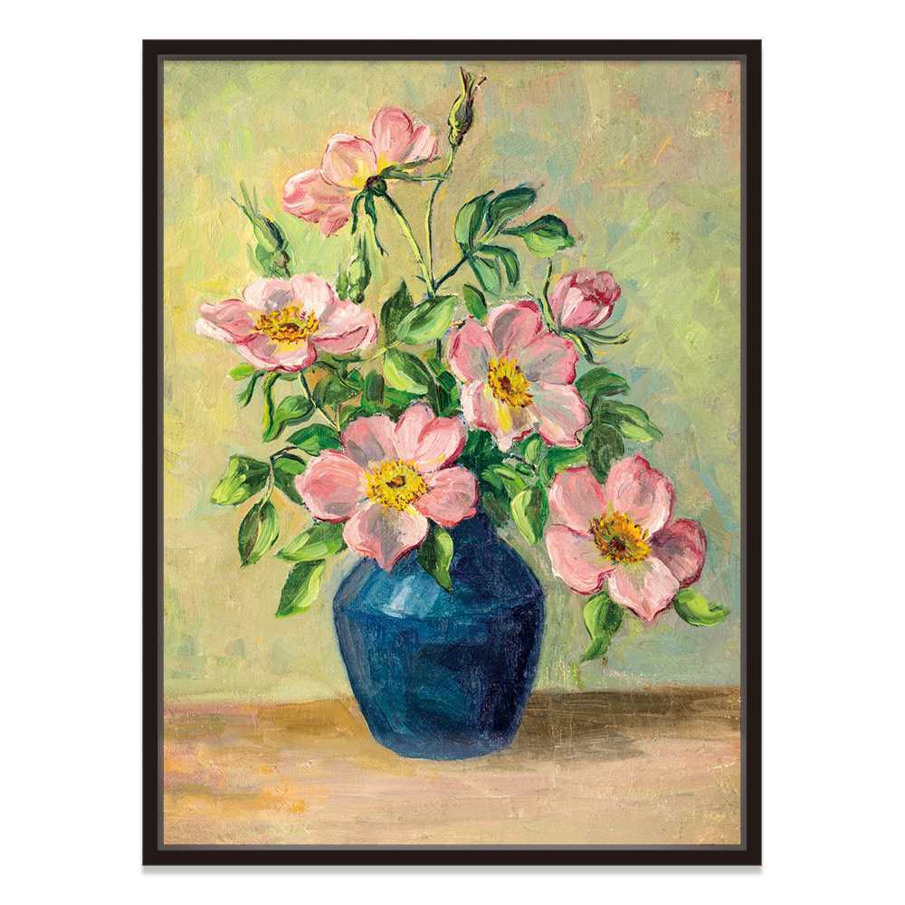 Artistic Oil Painting of Floral Arrangements