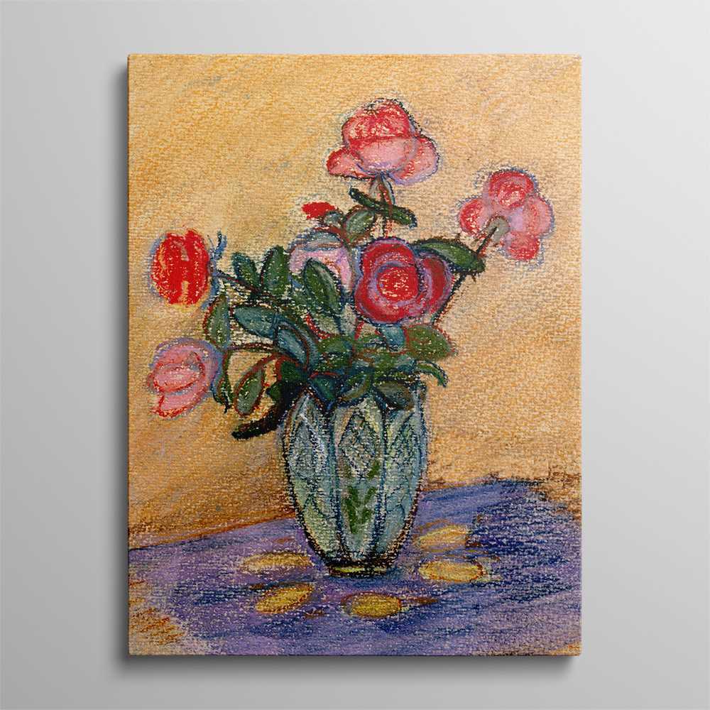 Classic Oil Painting of Flowers for Refined Spaces