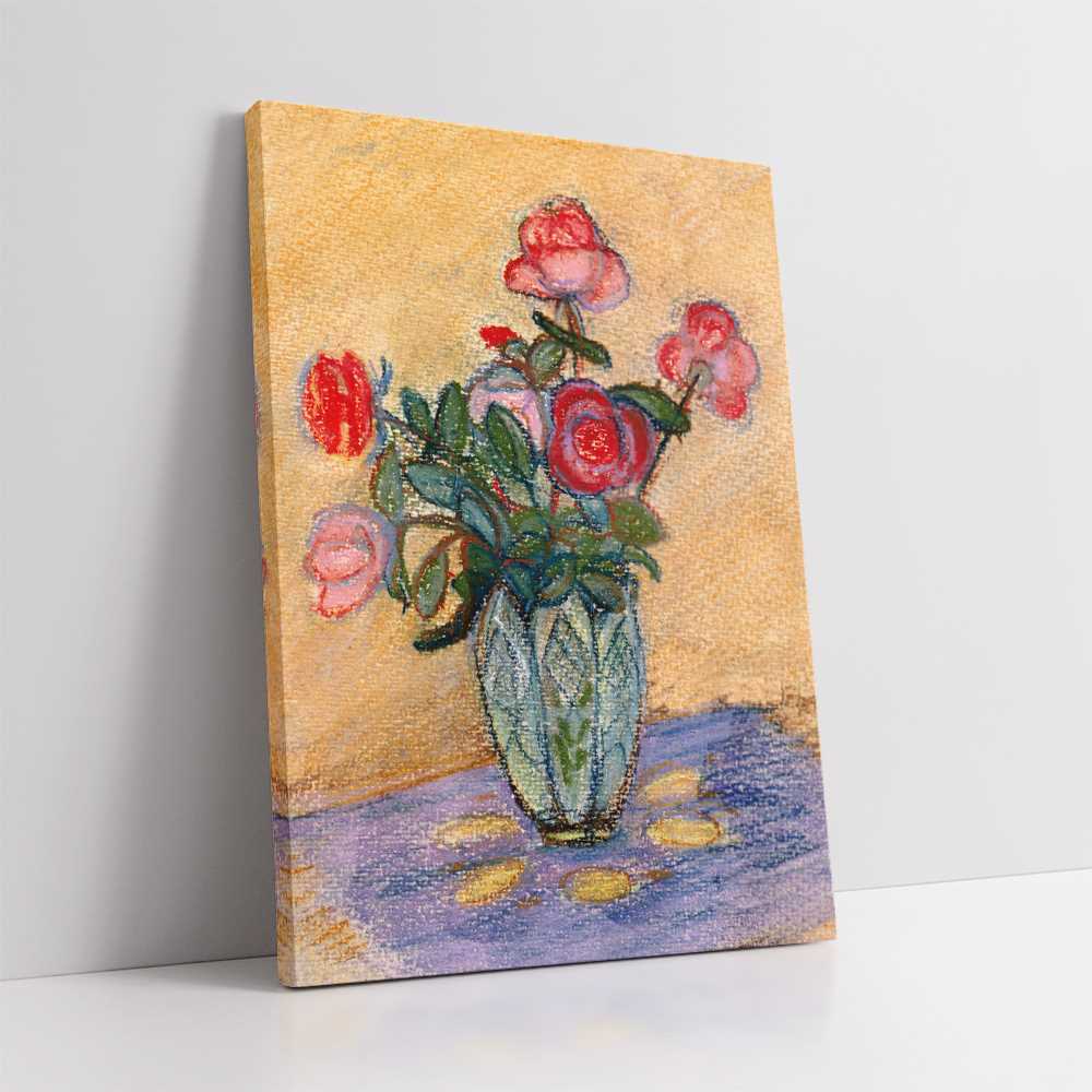 Classic Oil Painting of Flowers for Refined Spaces