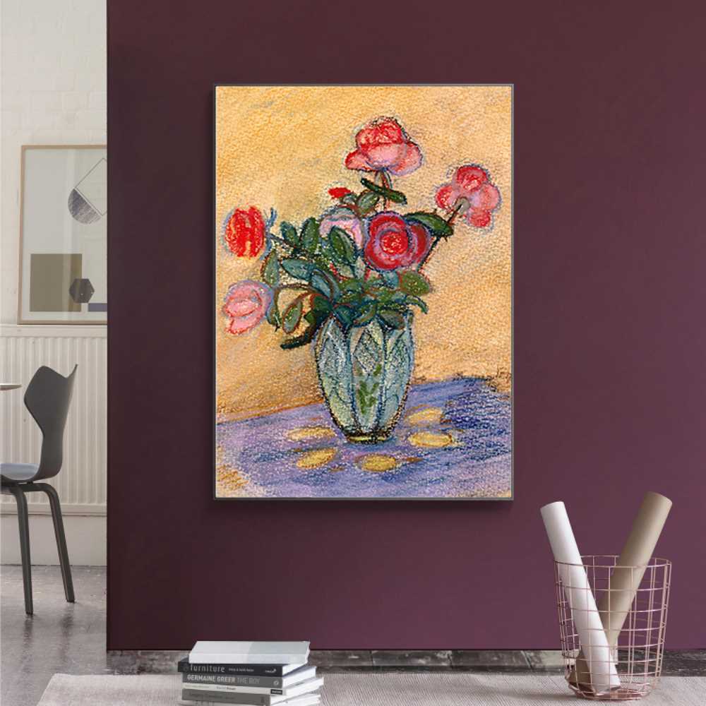 Classic Oil Painting of Flowers for Refined Spaces