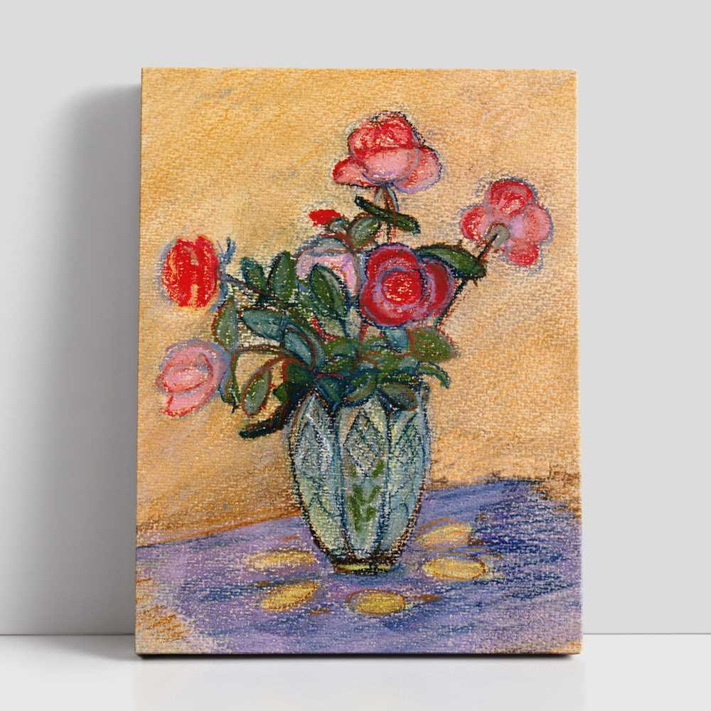 Classic Oil Painting of Flowers for Refined Spaces