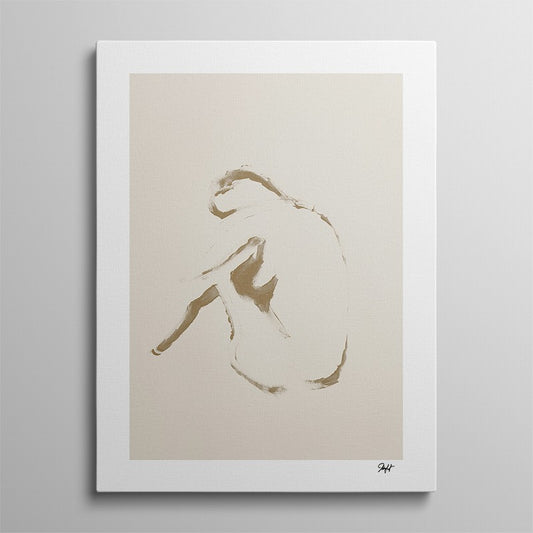 Refreshing Tones: Minimalist Art with Clean Lines