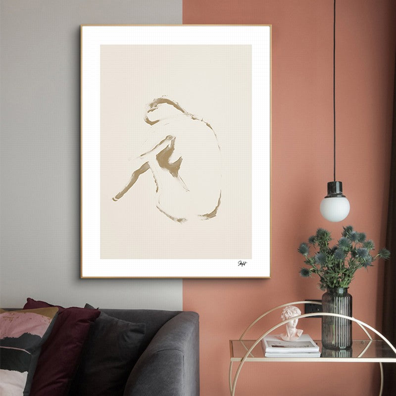 Refreshing Tones: Minimalist Art with Clean Lines