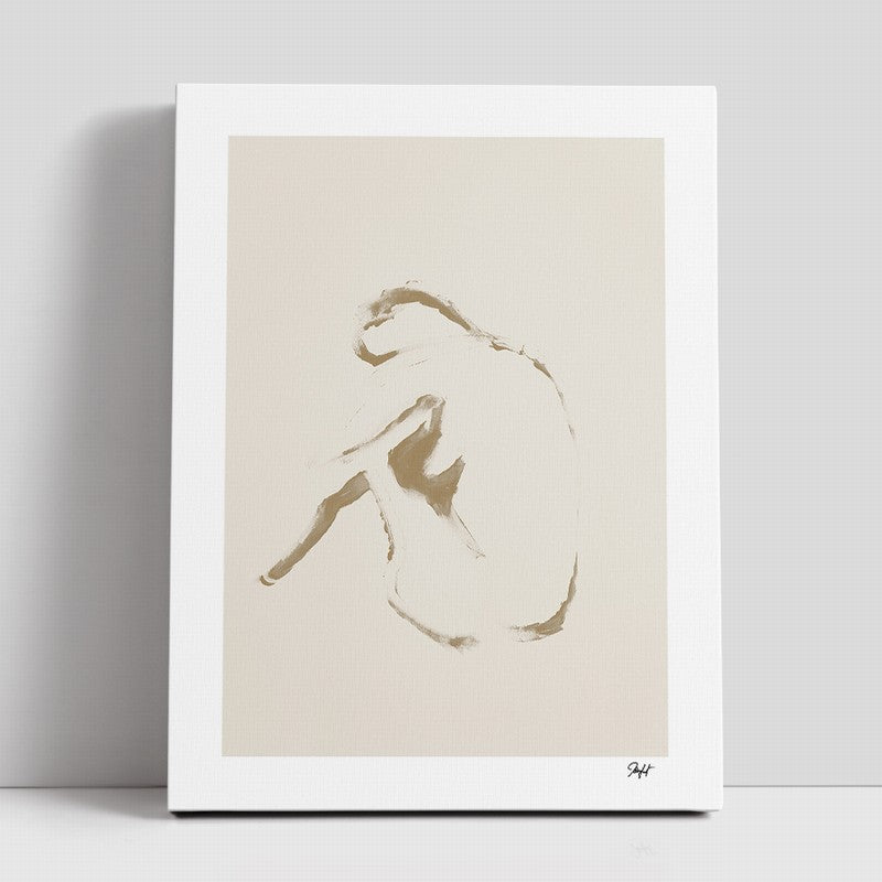 Refreshing Tones: Minimalist Art with Clean Lines