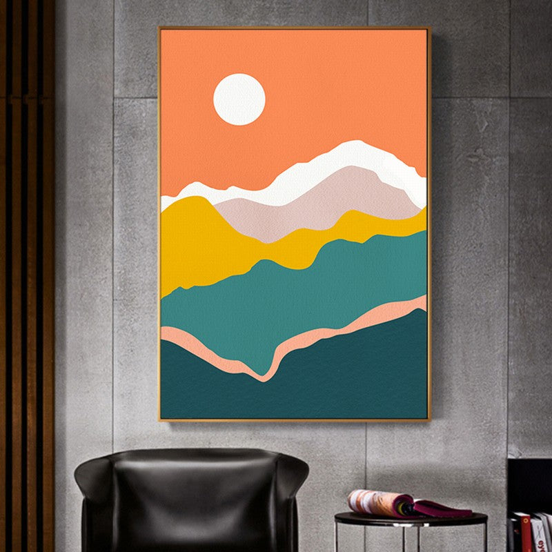 Gentle Lines: Minimalist Art in Refreshing Colors