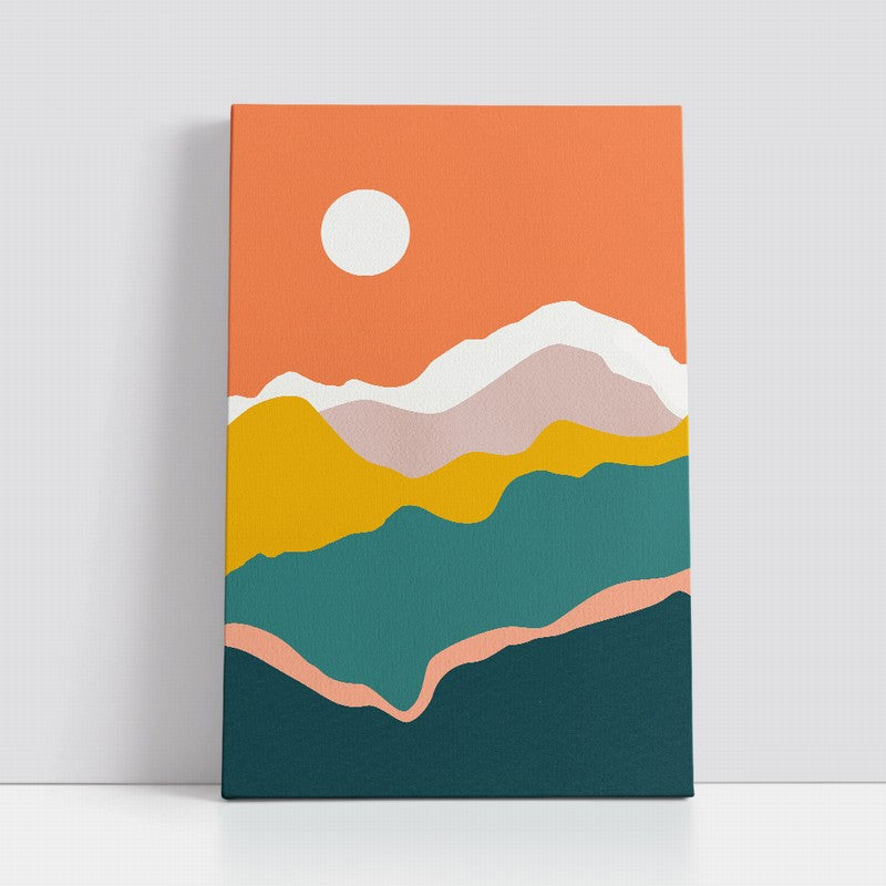 Gentle Lines: Minimalist Art in Refreshing Colors