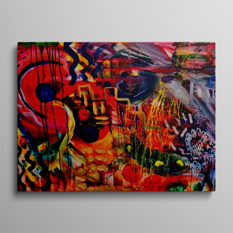 Timeless Expressions: Abstract Oil Canvas