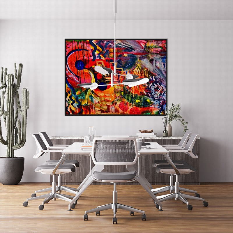 Timeless Expressions: Abstract Oil Canvas