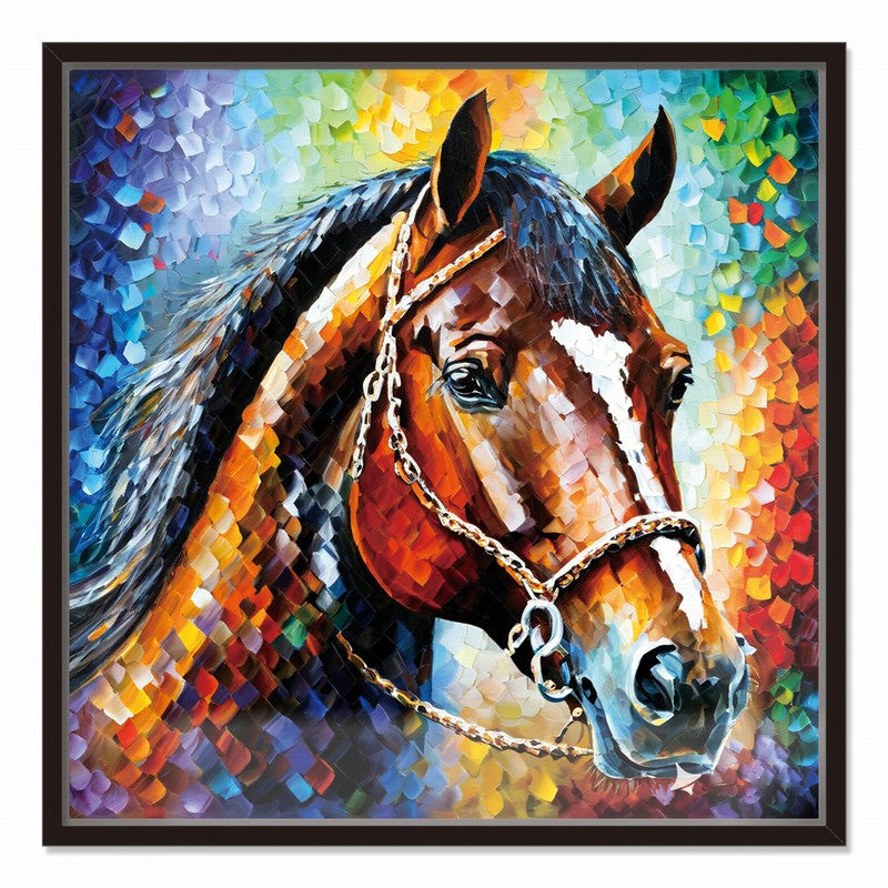 Noble Stallion Oil Painting for Upscale Homes