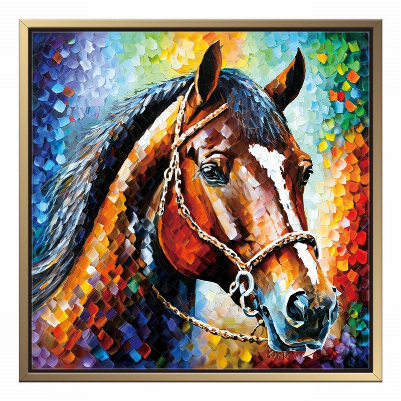 Noble Stallion Oil Painting for Upscale Homes