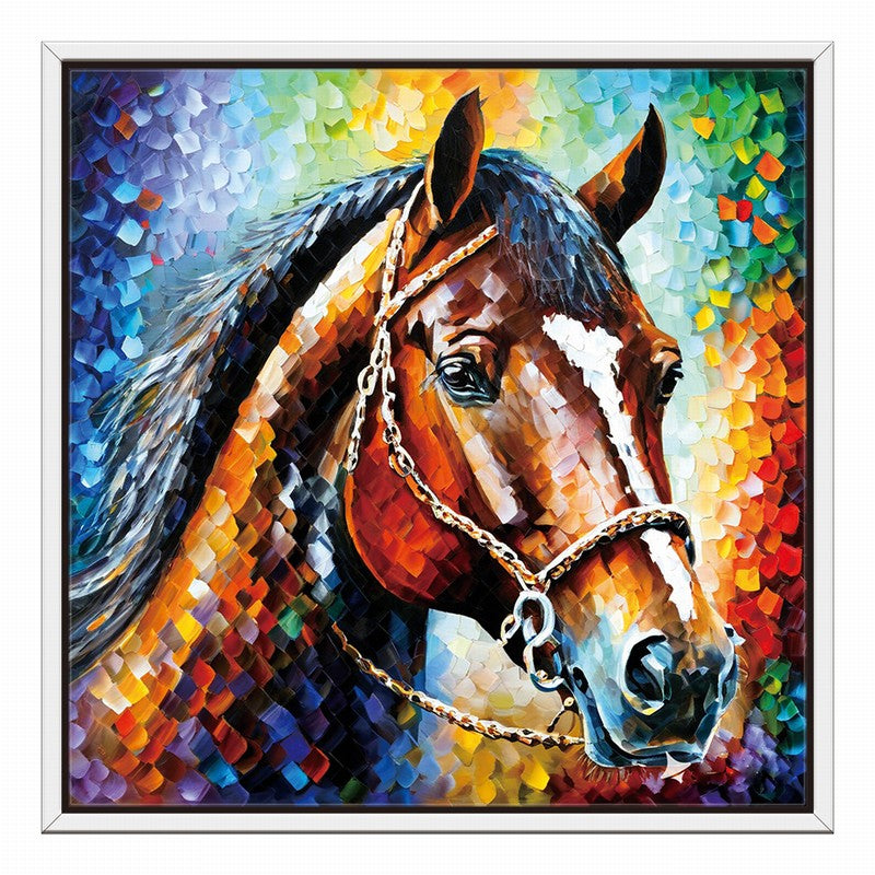 Noble Stallion Oil Painting for Upscale Homes