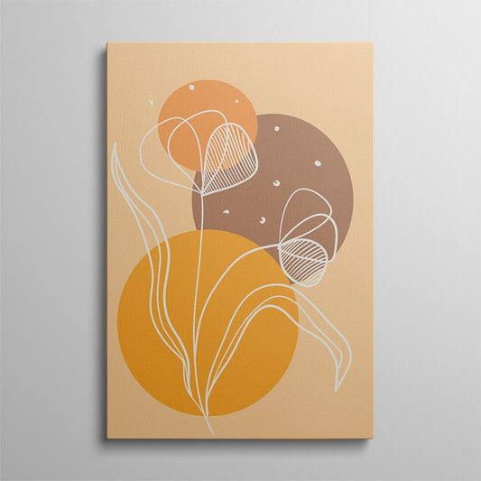 Refined Simplicity: Minimalist Art with Fresh Colors